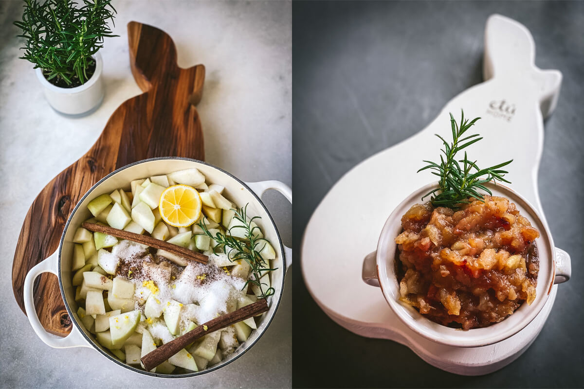 Shop Tam Fam | etúHOME’s Spiced Lemon Rosemary Pear Compote