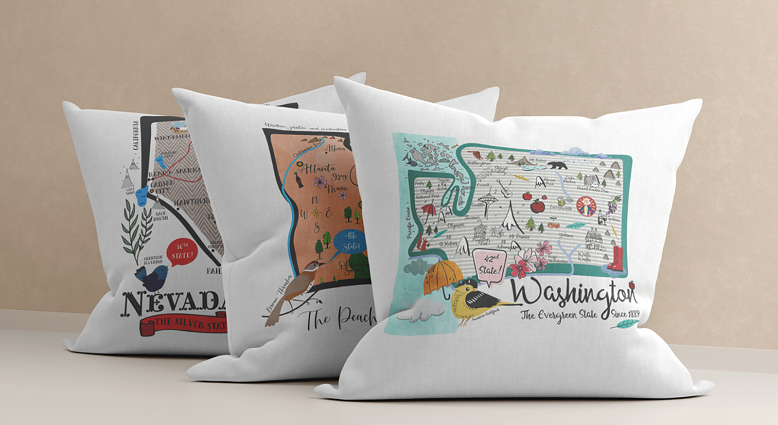 Gooseberry Designs hero banner featuring discounted pillows and home decor